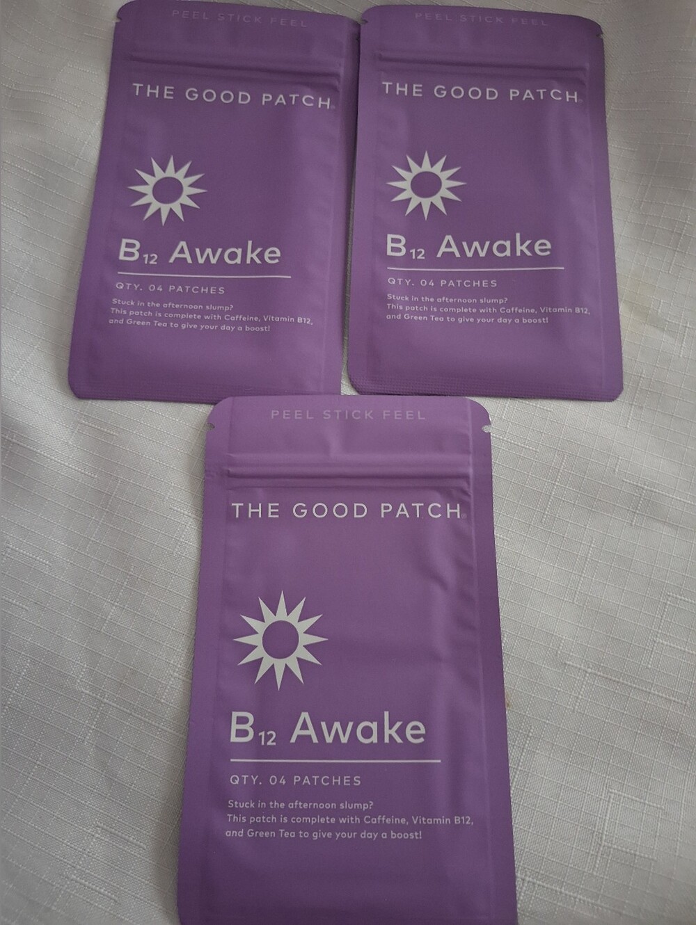 The Good Patch B12 Awake 3 Packs 4 Patches Each